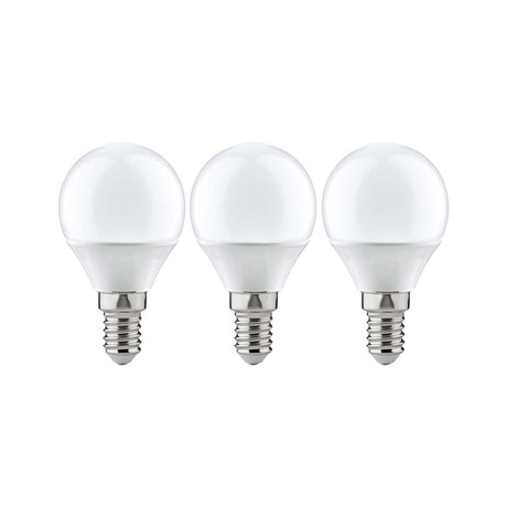 LED 3er-Pack Tropfen 5,5W E14 2700K, drei warmweiße LED-Tropfenlampen für kleine Leuchten