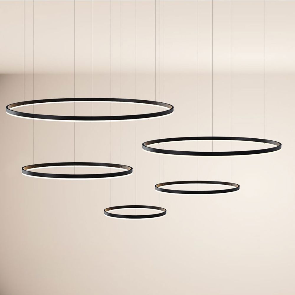 s.luce LED ring pendel 5-lys excentrisk