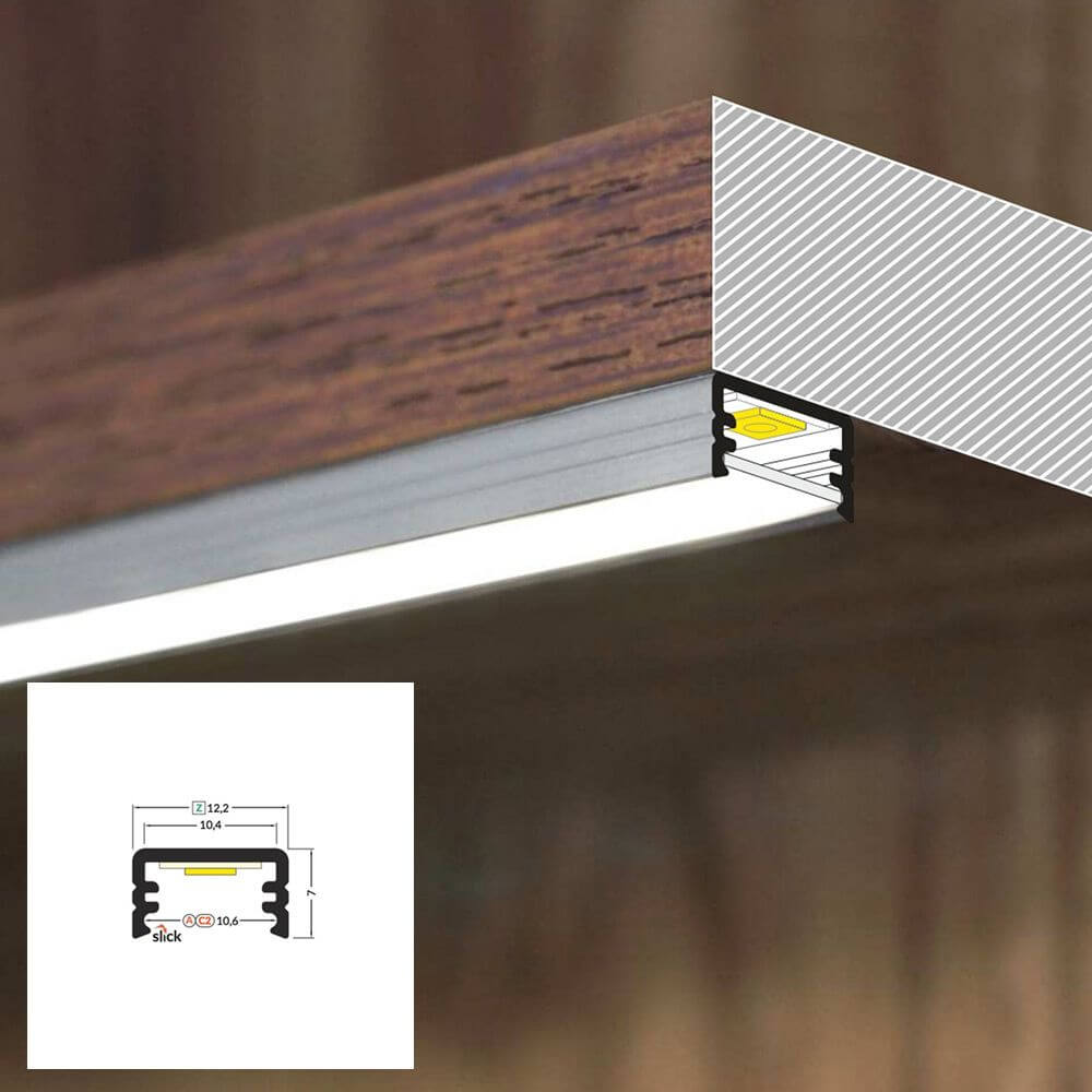 LED Aluminium Profil 2m Aufbau