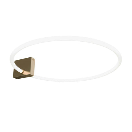 LED Deckenleuchte Anillo Ø 62cm mit modernem Design und stilvoller Goldfassung.