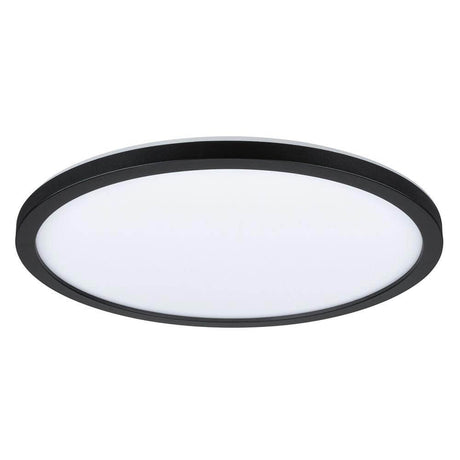 LED Atria Shine Panel rond noir - panneau moderne et rond LED en noir pour un éclairage homogène de la pièce.