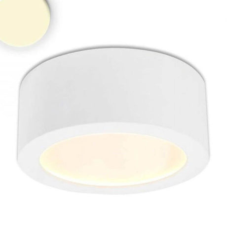 LED Aufbauleuchte Ø17,3cm weiß indirektes Licht Warmweiß für moderne Deckenbeleuchtung