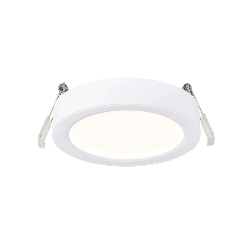 LED Aufbaustrahler Sóller 12 -44 in minimalistischer runder Form, ideal für Badezimmer und Feuchträume.
