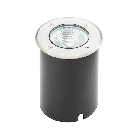 LED Außen Boden-Einbaustrahler Warmweiß in modernem Design für die Gartenbeleuchtung.