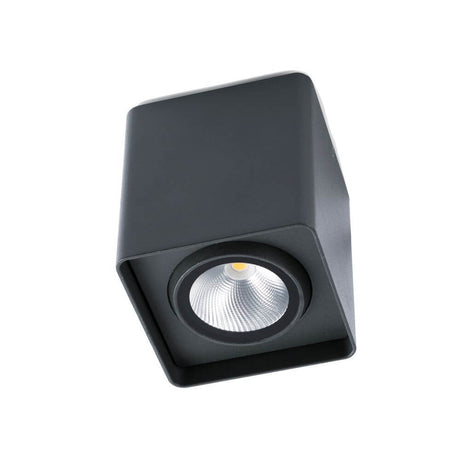 LED Außen-Deckenleuchte TAMI 12W 3000K IP54 Dunkelgrau in modernes Design aus Schwarz.