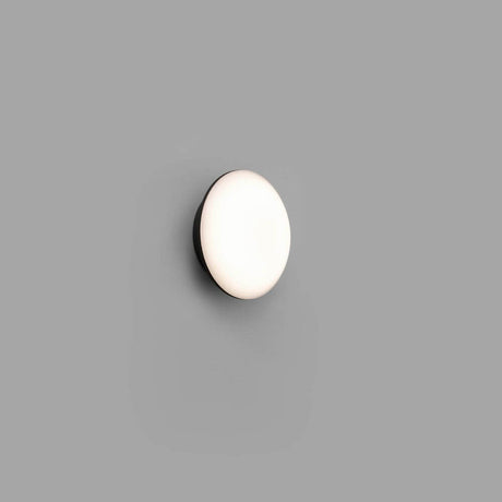 LED Außen Wand- & Deckenleuchte SUN IP54 Dunkelgrau an einer Wand montiert, elegantes Design.