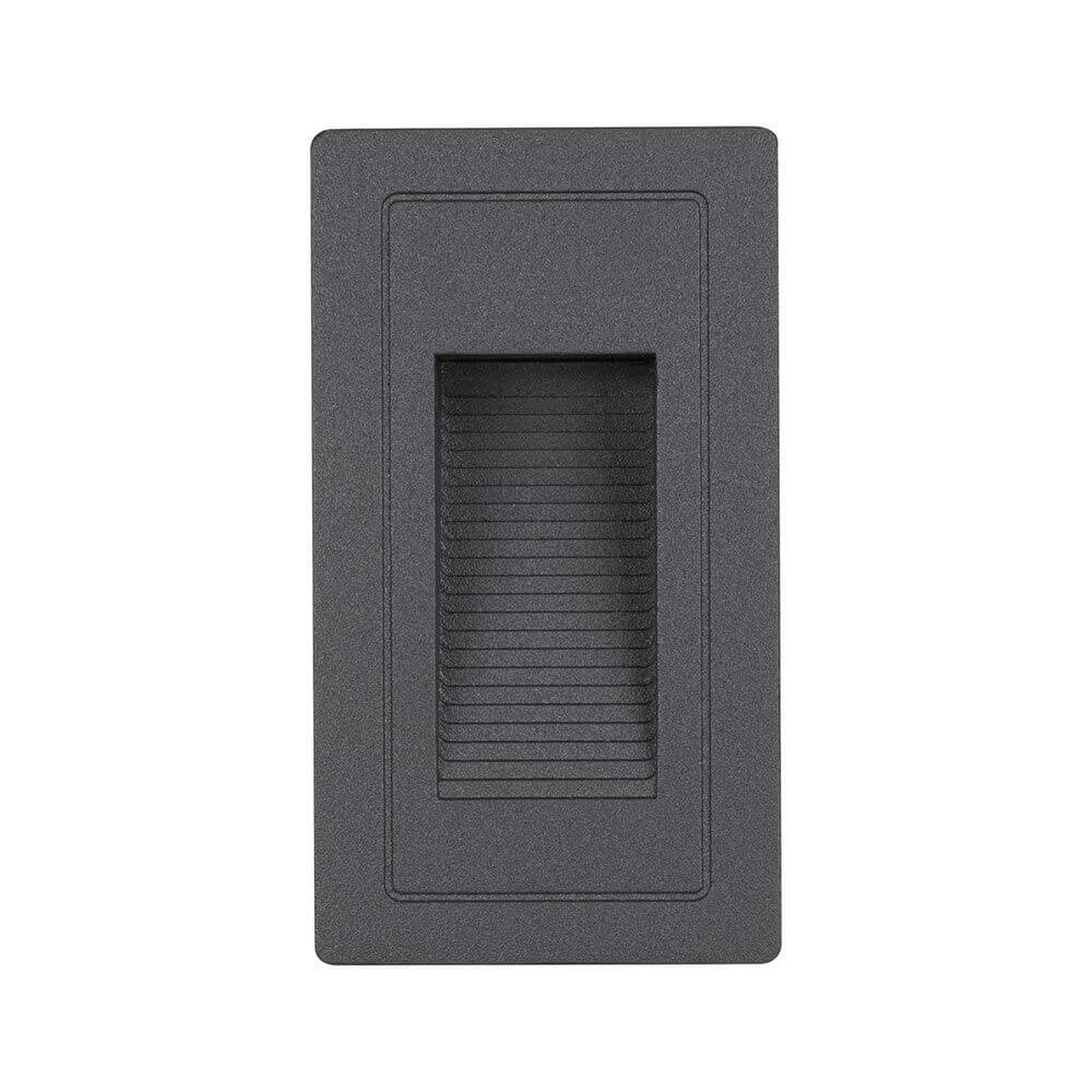 LED Außen-Wandeinbauleuchte High Schwarz IP65 in schickemDesign für den Wandeinbau.