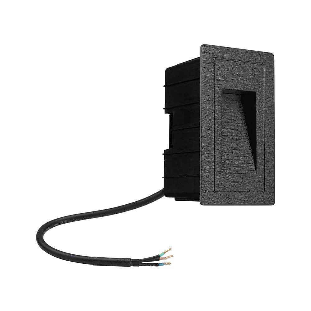 LED Außen-Wandeinbauleuchte High Schwarz IP65 für den Wandeinbau mit ansprechendem Design und Lichtgestaltung.