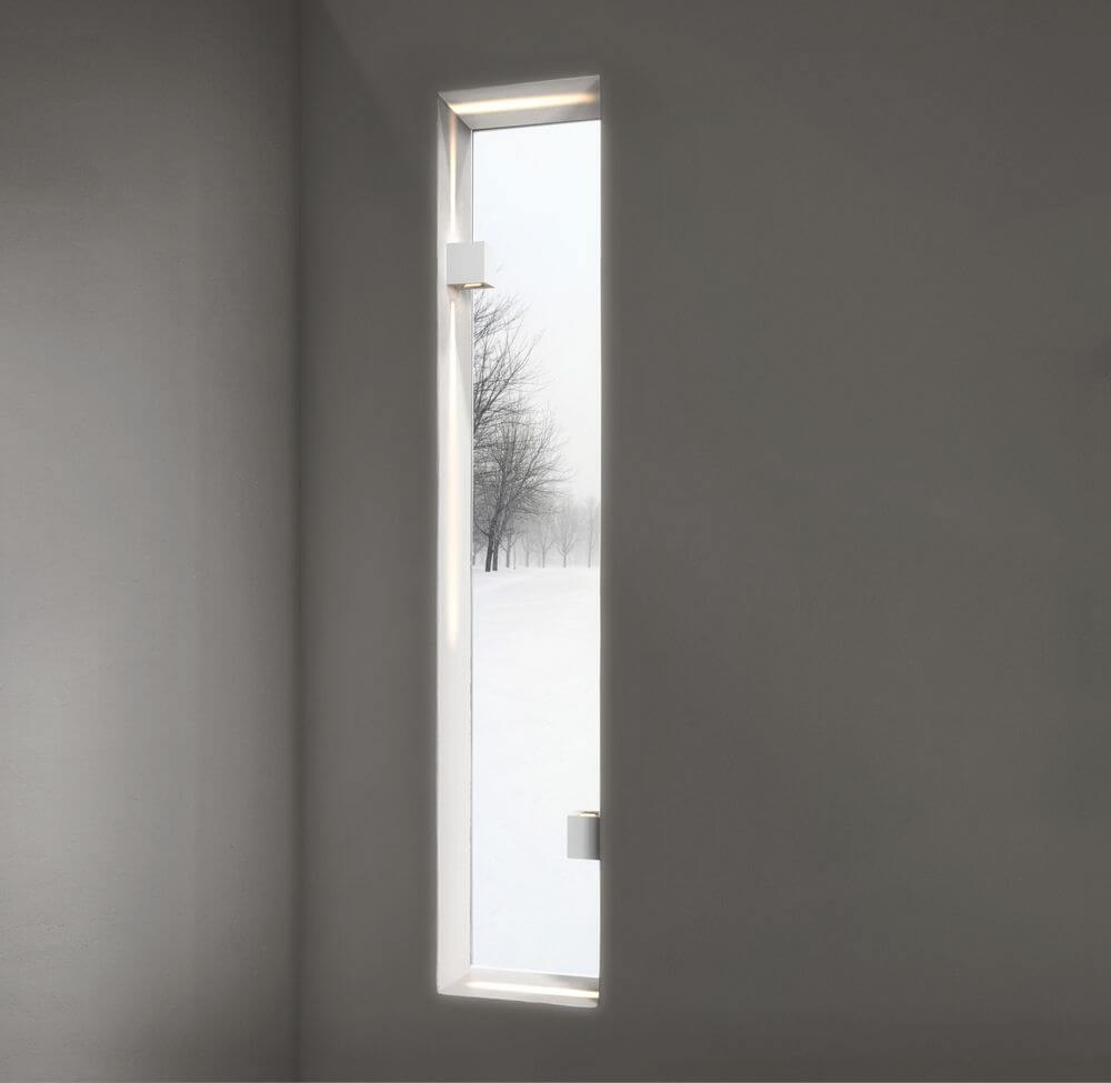 LED Außen-Wandleuchte Canto Kubi 2 IP44 Weiß, minimalistische Beleuchtung mit einzigartigem Lichterlebnis.