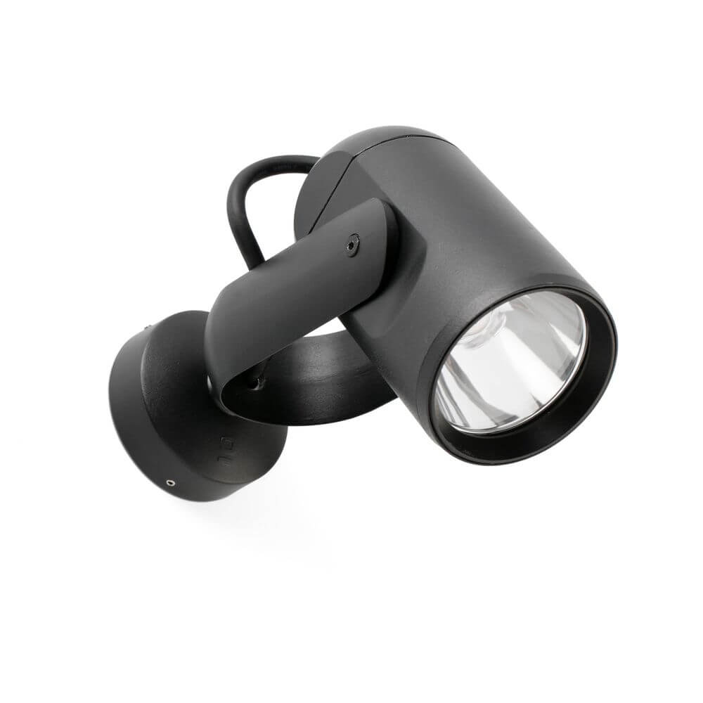 LED Außen-Wandstrahler SLOT-1 3000K IP65 Schwarz - moderner, schwarzer Wandstrahler für Außenbeleuchtung.