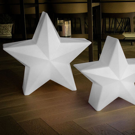 LED Outdoor Christmas star Nova 60 cm IP65 in decorative white design for a festive atmosphere
