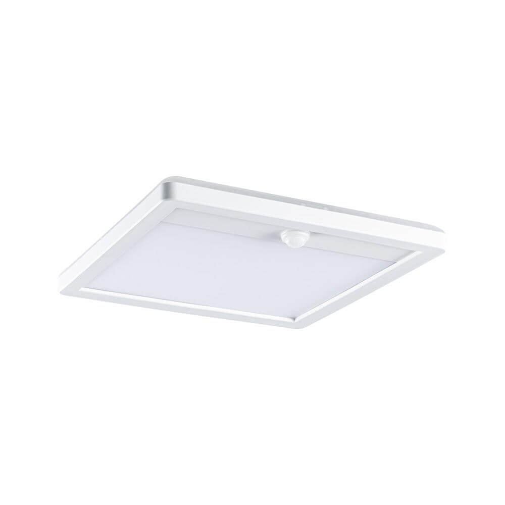 LED Außen Wandleuchte Lamina Bewegungssensor Weiß - eckiges, weißes Design mit Bewegungssensor, ideal für Außenbereiche.