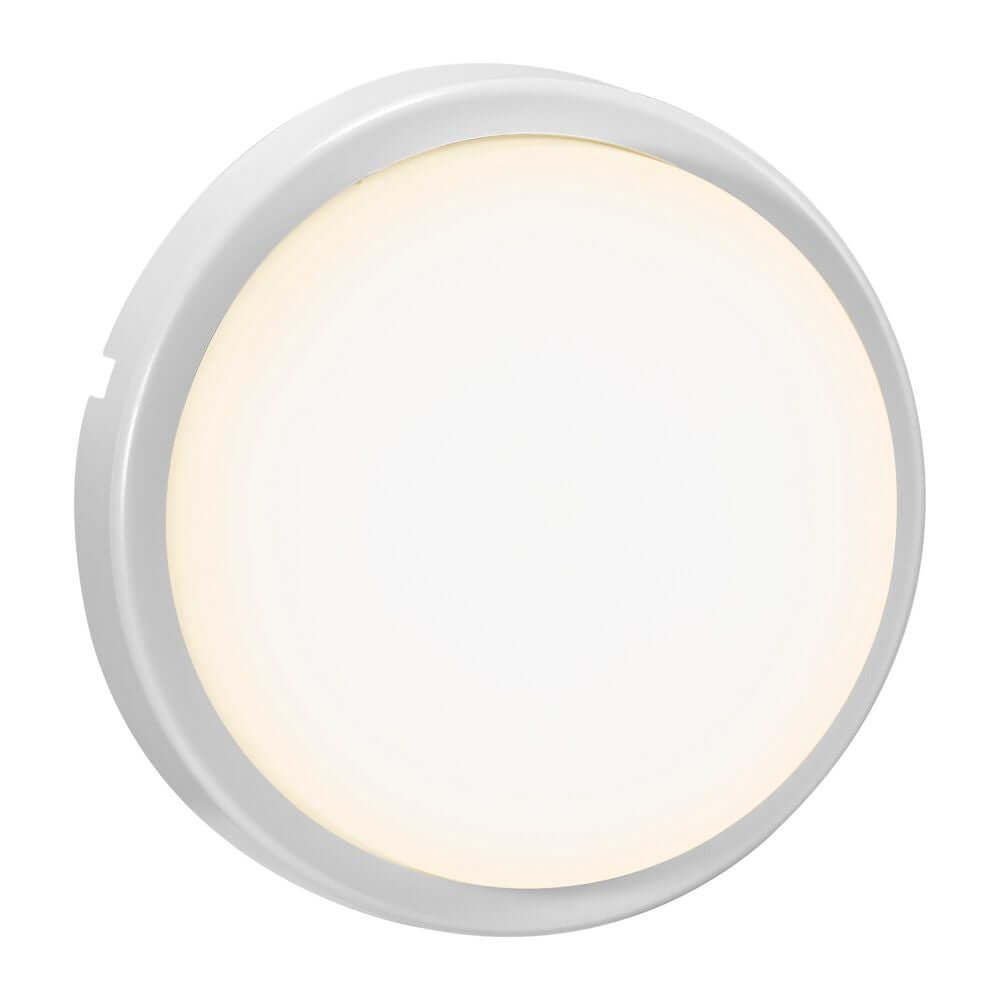 LED Außenwandlampe Cuba Outdoor Bright Round IP54 in rundem, modernem Design, ideal für Außenbereiche.