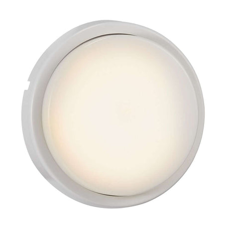 LED Outdoor wall light Cuba Outdoor Energy Round IP54 in a round, minimalist design with functional light.