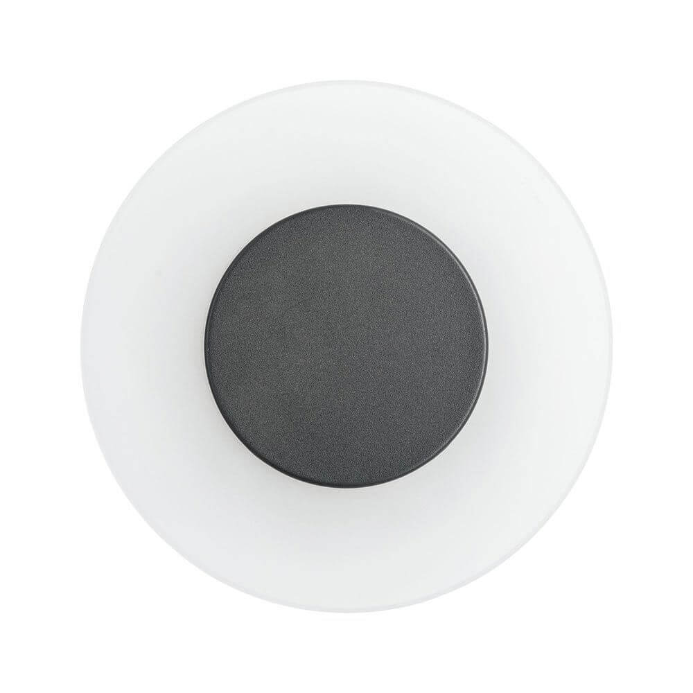 LED Außenwandleuchte Circea in Anthrazit mit satiniertem Kunststoff, blendfreies Lichtdesign für Außenbereiche.