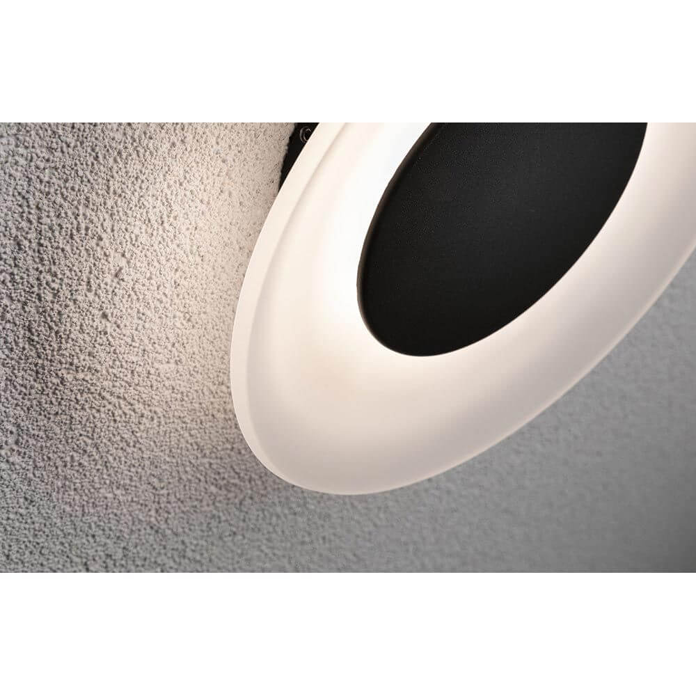 LED Wandleuchte Circea in Anthrazit mit blendfreier Ausleuchtung für Außenbereiche und gleichmäßige Lichtverteilung.