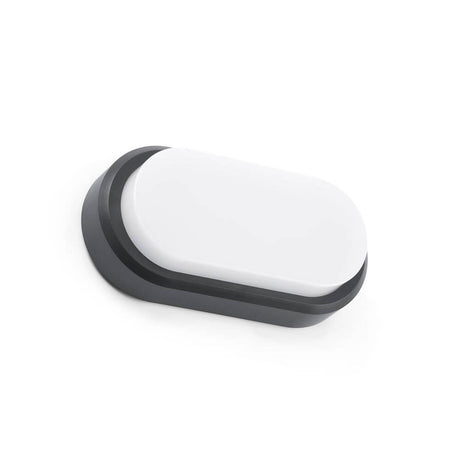 LED Außenwandleuchte FRED IP65 Weiß in modernen Design mit weißem Gehäuse.