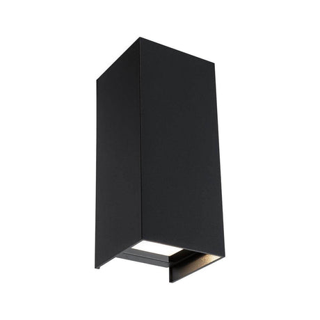 LED Außenwandleuchte Flame Eckig 65x70mm Anthrazit - moderne Wandaufbauleuchte in anthraziter Farbe, ideal für Außenbereiche.