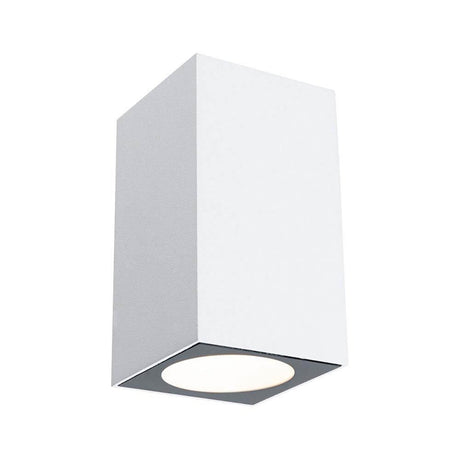 LED Außenwandleuchte Flame Weiß, Metall mit modernem Design für Außenbereiche, IP65 Schutz, energieeffiziente Beleuchtung.