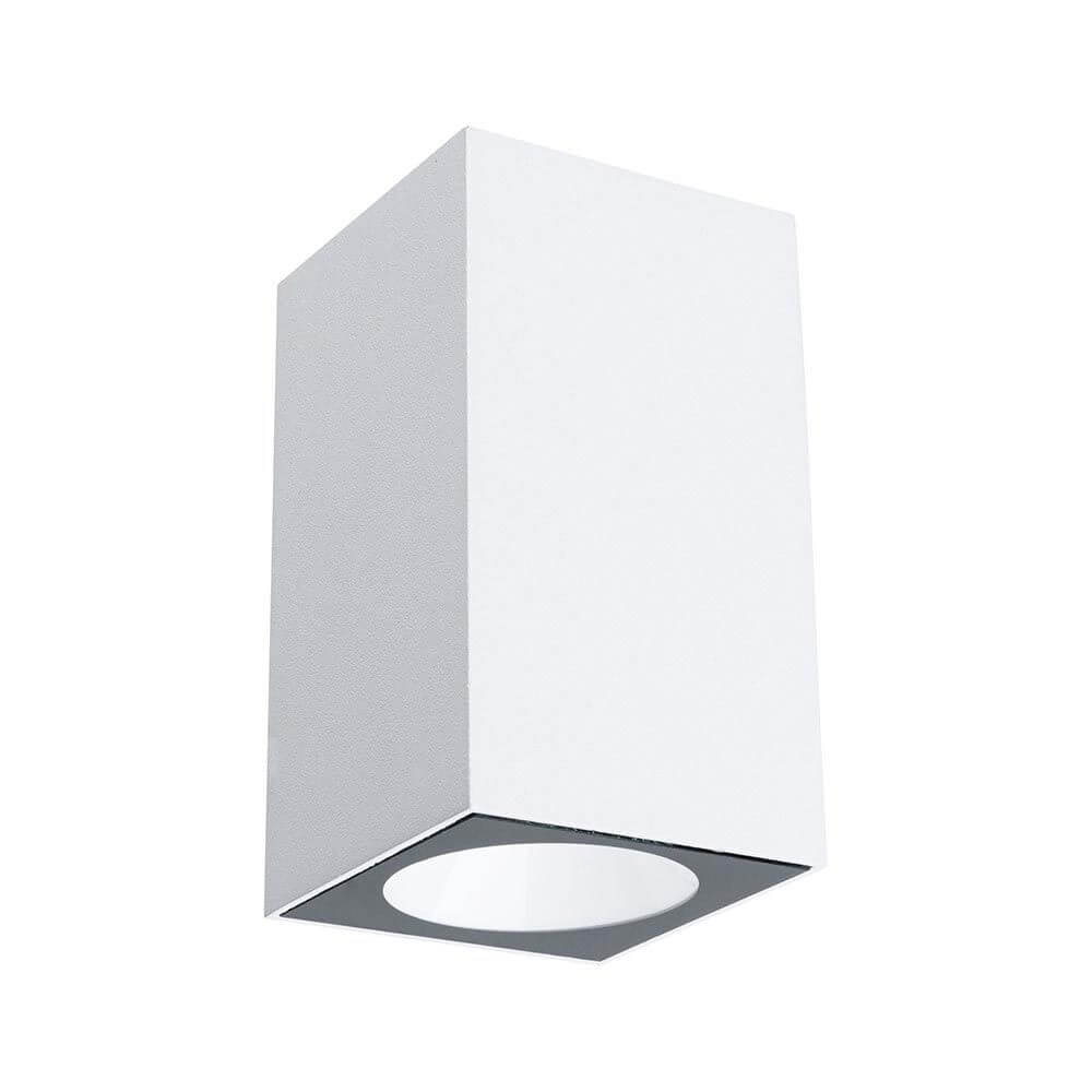 LED Außenwandleuchte Flame Weiß, Metall - moderne und effiziente Wandaufbauleuchte für den Außenbereich.