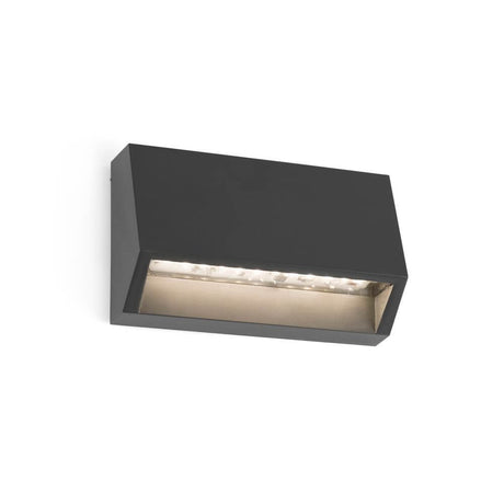 LED Surface-mounted light MUST 3000K IP65 Dark grey saltwater-resistant for outdoor lighting.