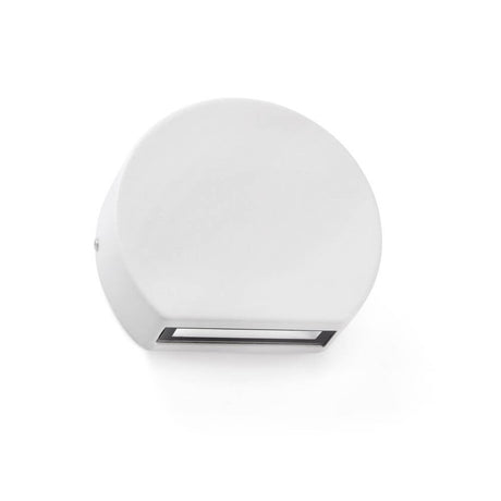 LED Außenwandleuchte PILL 3000K IP54 Weiß – moderne weiße Wandlampe für außen, langlebig und stilvoll.