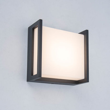 Lampada a parete esterna a LED Qubo ip54 antracite