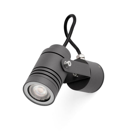 LED utendørs veggspot LIT IP54 mørk grå for uteområder og til aksentuert belysning.