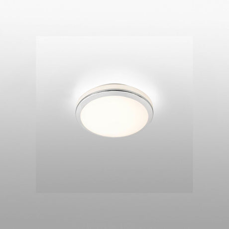 LED Cloe 24W 2700K bathroom ceiling light IP44 chrome, modern ceiling light for the bathroom.
