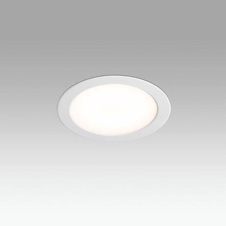 LED Bad-Einbauleuchte Ted 15W 3000K IP44 Weiß in weißem Design mit angenehmem Licht.