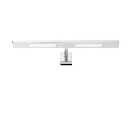 LED Bad-Wandleuchte Terma 7W 4000K IP44 Chrom - moderne Wandlampe aus Chrom mit zwei Leuchtflächen