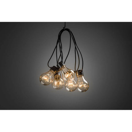 LED Biergartenketting 20er helder 160 amberkleurige diodes 24V hangende gloeilampen voor sfeervolle verlichting