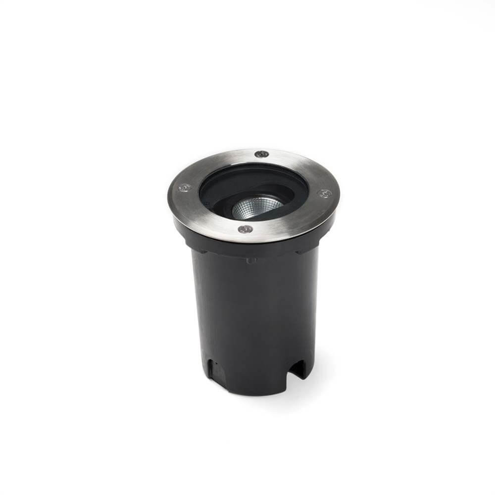 LED Boden Einbaustrahler Außen mit dimmbarem Licht und IP67 Schutzart, ideal für den Außenbereich.