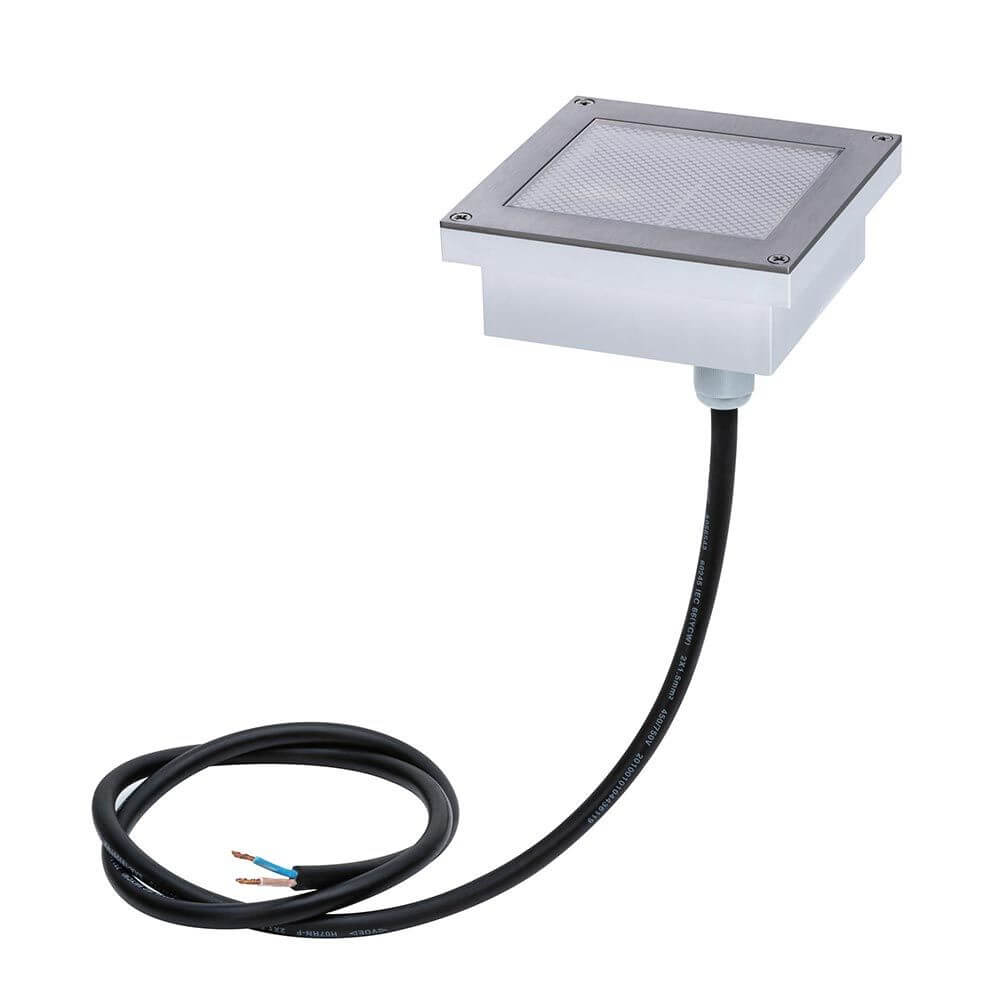 LED Bodeneinbauleuchte Brick Bewegungssensor IP67, quadratische Edelstahl-Einbauleuchte mit Kabel und Bewegungsmelder, IP67