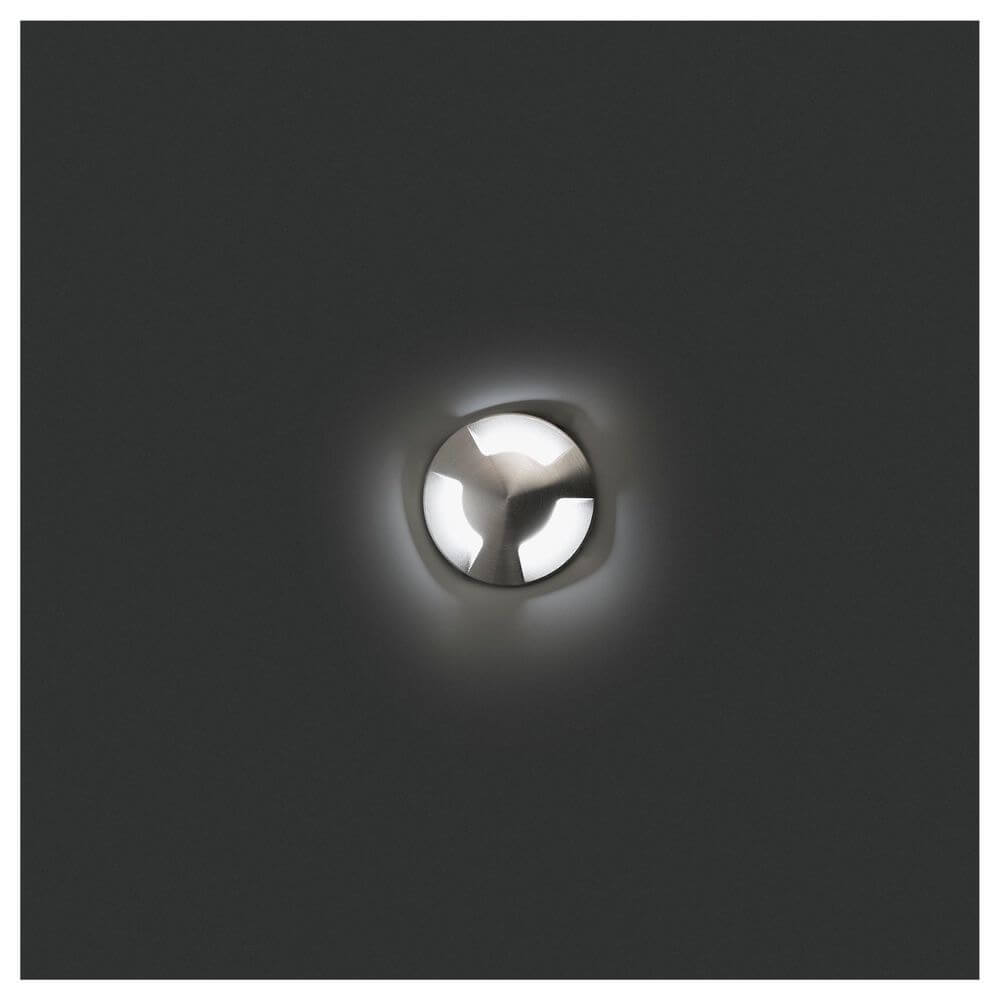LED Bodenleuchte KANE-3 IP67 Nickel-Matt mit elegantem Design und robuster Konstruktion.
