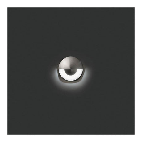 LED Bodenstrahler KANE-1 IP67 Nickel-Matt mit modernem Design und stimmungsvollem Licht.