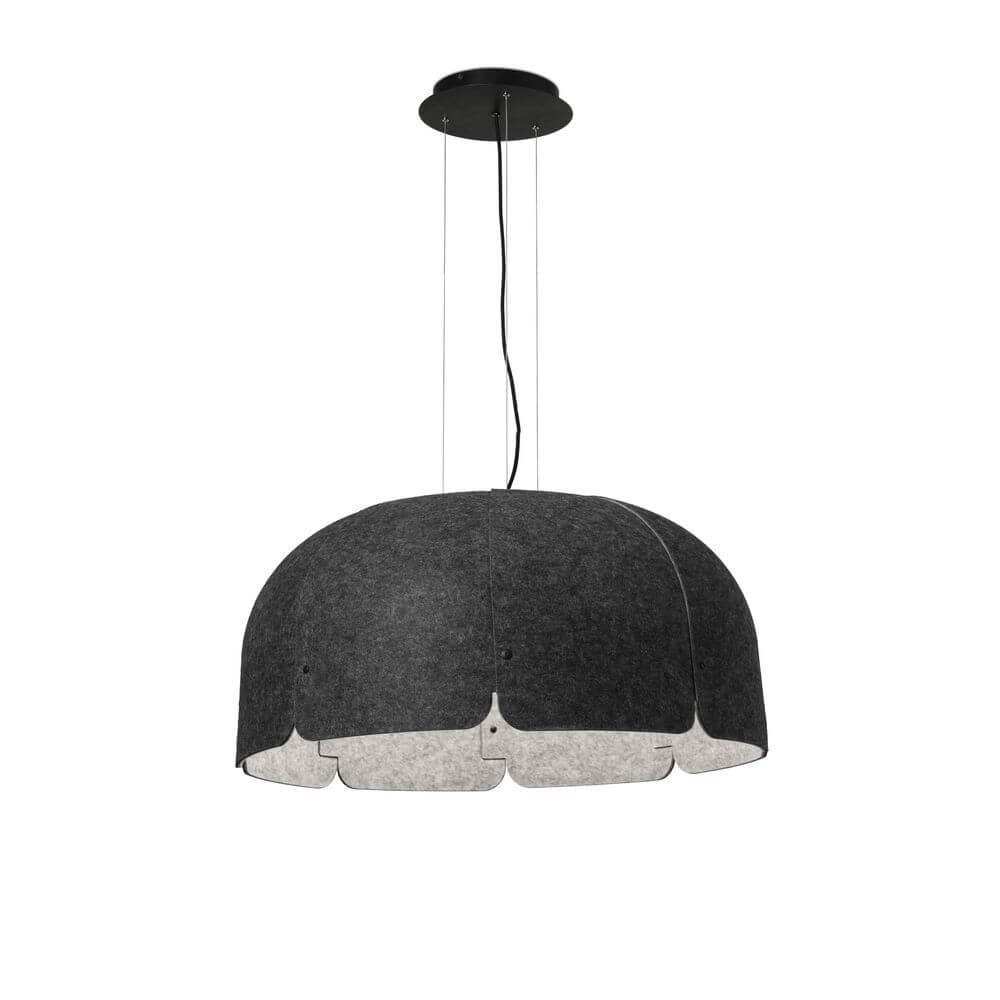 LED Büro-Hängeleuchte Mute Ø 80cm Schallabsorbierend in moderner, stilvoller Ausführung.