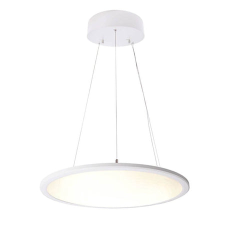 LED Büro Ring-Hängeleuchte mit transparentem Leuchtkörper, dimmbar, 3000K, UGR <19, ideal für effizientes Licht.
