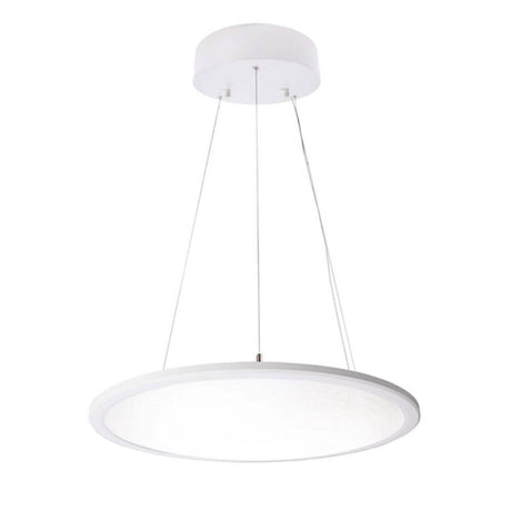 Moderne LED Büro Ring-Hängeleuchte in Weiß, dimmbar, 5600lm, blendfrei, für effiziente Beleuchtung in Büros.