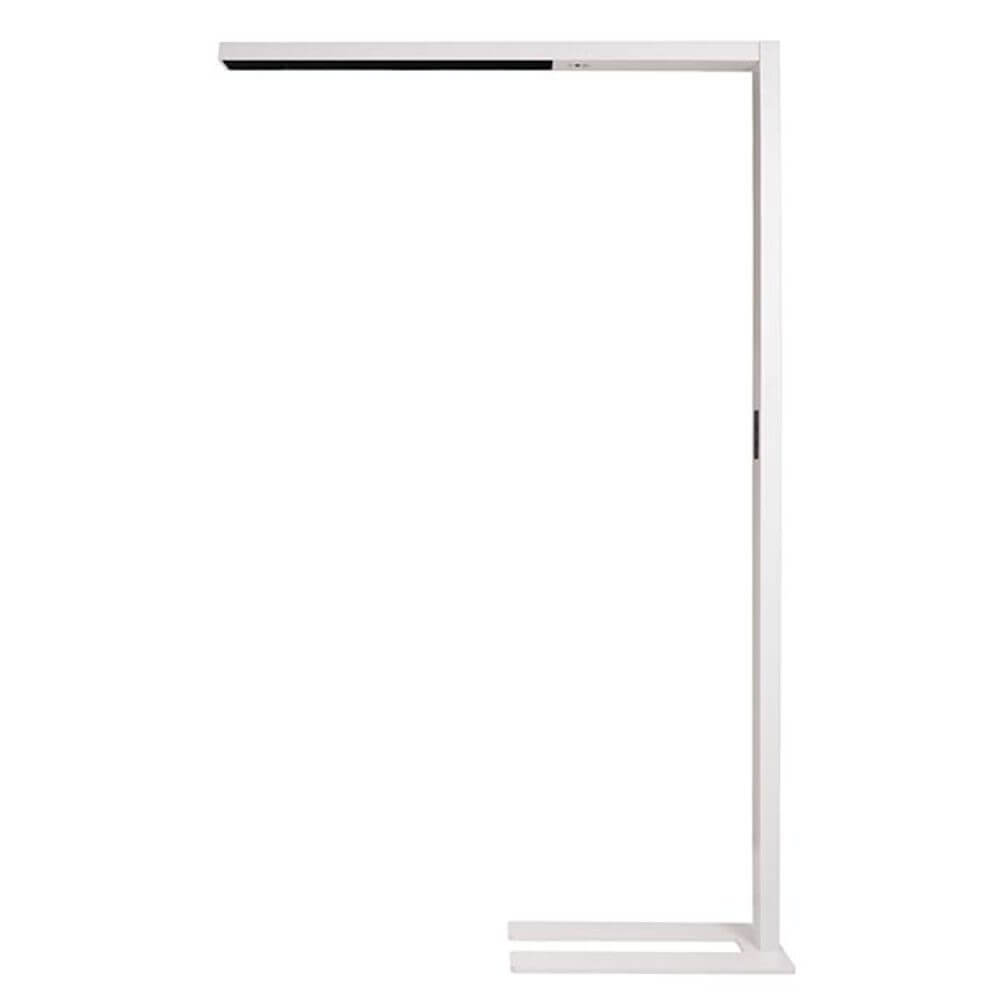 LED Büroleuchte Motion in Weiß mit schlankem Design und Sensoren für optimale Arbeitsplatzbeleuchtung.
