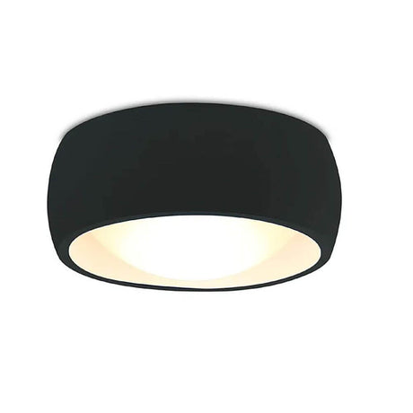 LED Decken-Aufbauleuchte Kodak II IP44 in elegantem, gewölbtem Design für moderne Wohnräume.