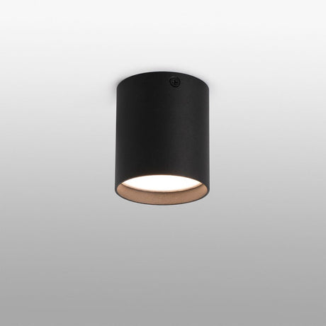 LED Deckenlampe HARU 6W 3000K Schwarz in modernem Design, ideal für die Deckenmontage.