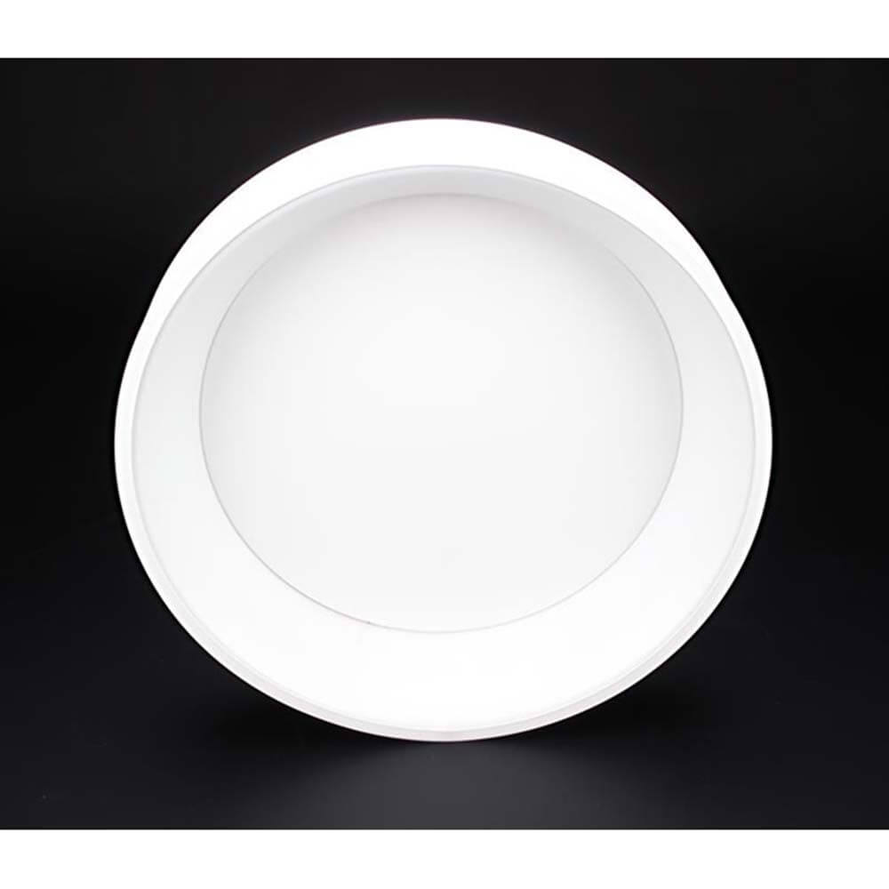LED Deckenlampe Loop 60cm Ring 1800lm Dimmbar Warmweiß mit opaler Abdeckung in minimalistischer Form