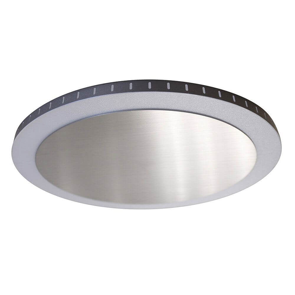 LED Deckenlampe Moon Ø 30cm Silberfarben - flach und extravagant mit tollen Lichteffekten.