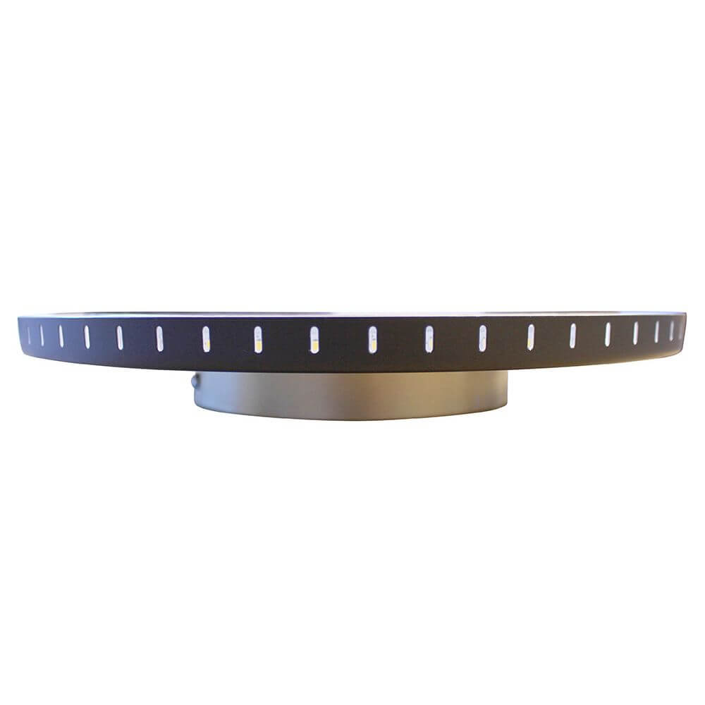 LED Deckenlampe Moon, Ø 50 cm, goldfarben, moderne flache Lampe mit dimmbarem Licht.