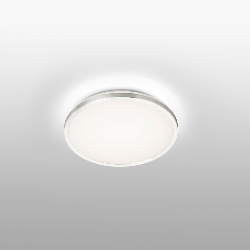LED Deckenleuchte AMI 15W 2700K Aluminium in modernem Design mit sanfter Beleuchtung.
