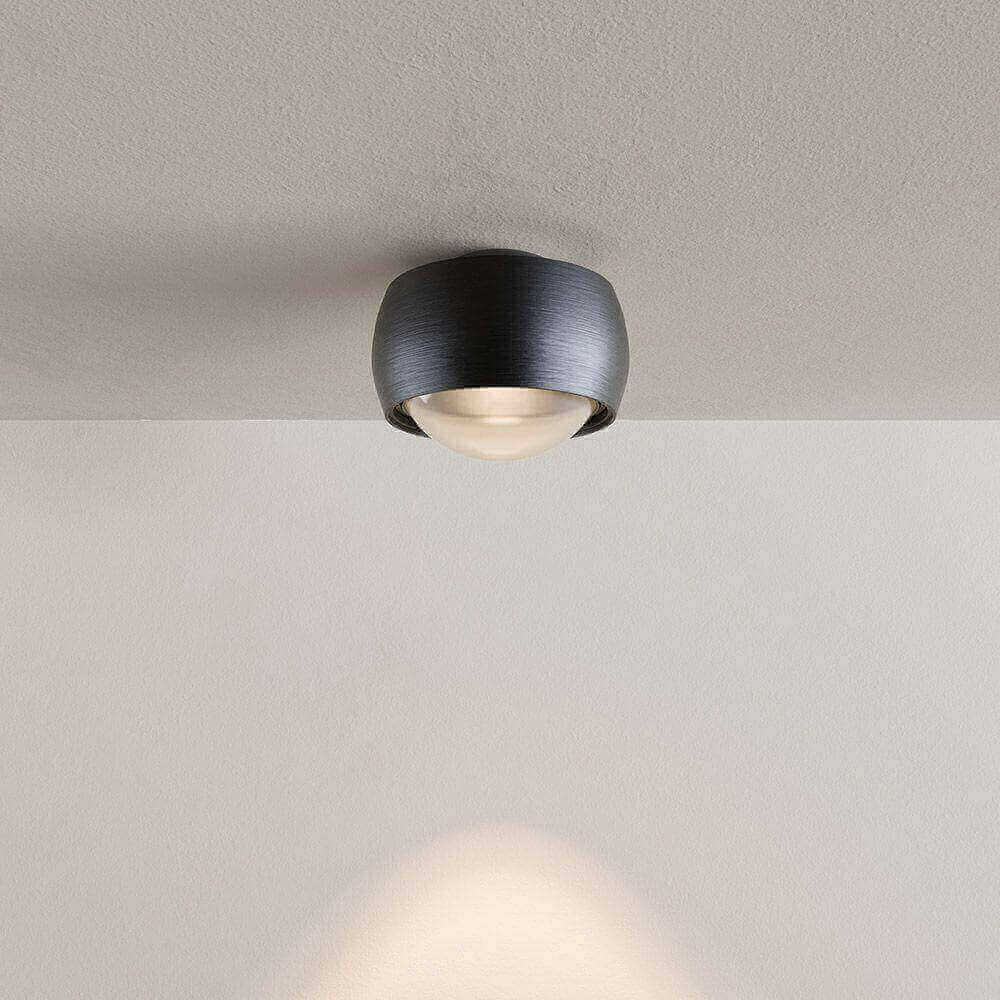 s.luce Lámpara de techo LED Beam con lente, diámetro de 8cm, elegancia sencilla y luz suave para espacios elegantes.