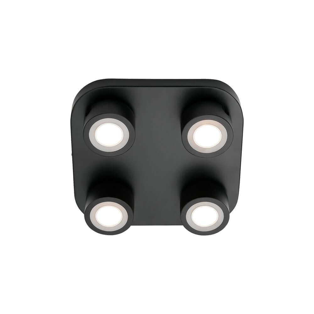 LED Deckenleuchte Clyde 4-Spot - moderne Deckenleuchte mit vier Spots für stilvolle Beleuchtung.