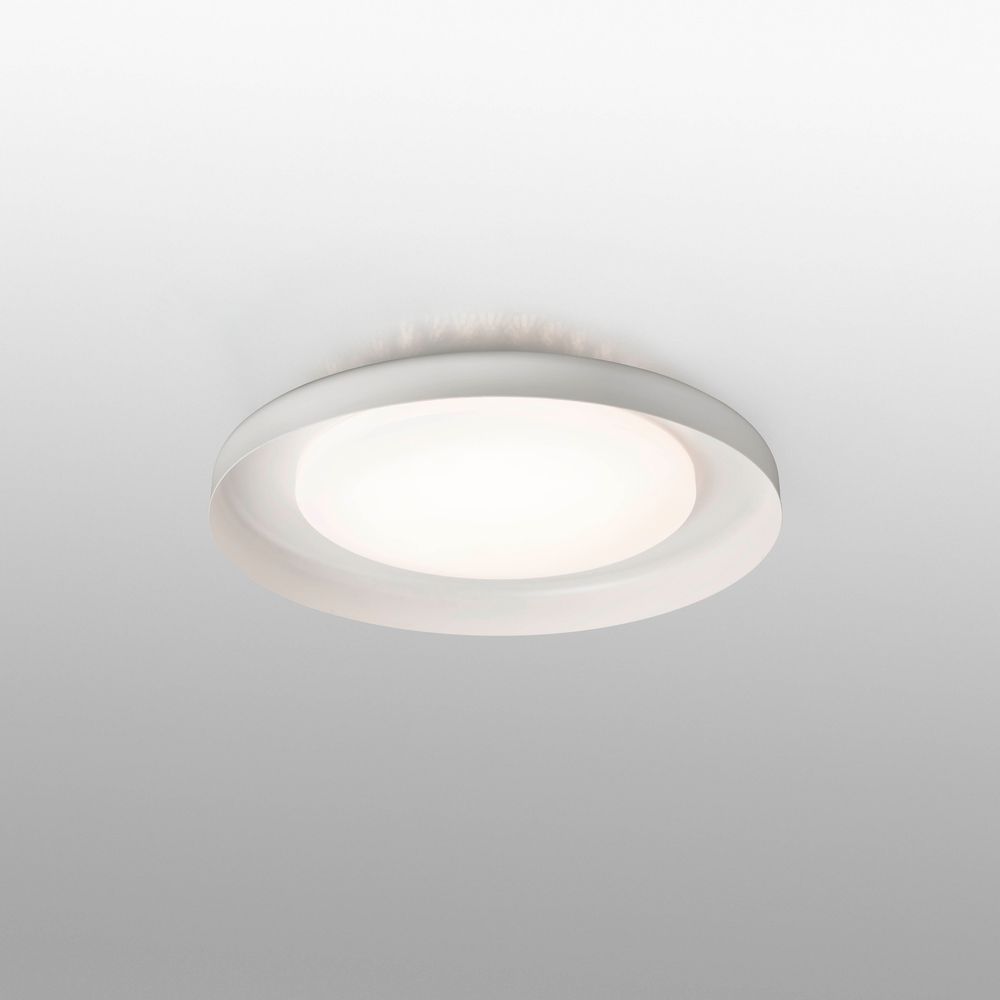 LED Deckenleuchte DOLME Ø 40cm 24W Weiß in modernem Design, ideal für die Raumbeleuchtung.