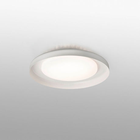 LED Deckenleuchte DOLME Ø 40cm 24W Weiß in modernem Design, ideal für die Raumbeleuchtung.